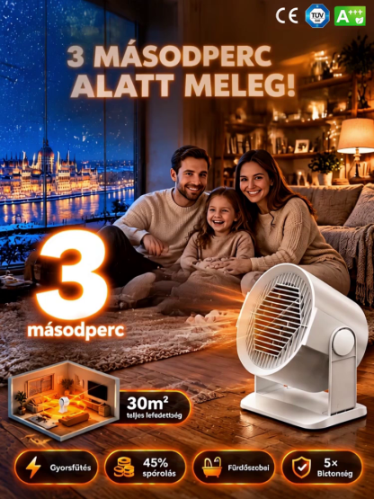 Kerüld el a drága fűtésszámlát! Kerámia Fűtőtest az azonnali olcsó melegért!