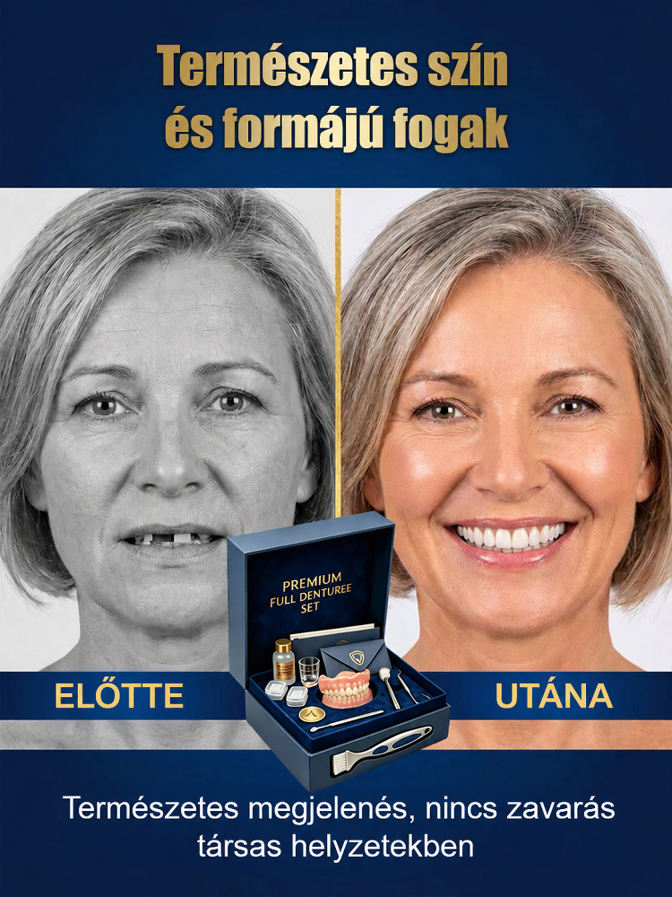 Hivatalos újdonság! Rugalmas műfogsor készlet tökéletes illeszkedéssel!