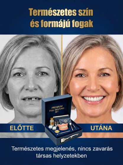 Hivatalos újdonság! Rugalmas műfogsor készlet tökéletes illeszkedéssel!