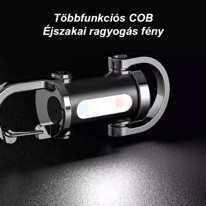 3in1 Mini LED SoS Lámpás Kulcstartó & Powerbank 20.000 mAh Gyorstöltés, Ütés- és Vízálló