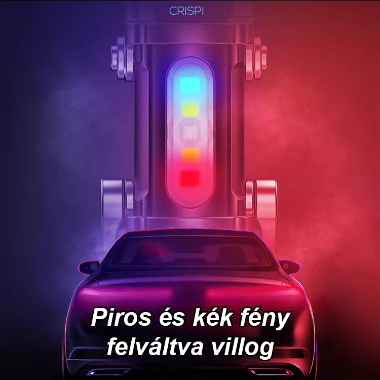 3in1 Mini LED SoS Lámpás Kulcstartó & Powerbank 20.000 mAh Gyorstöltés, Ütés- és Vízálló