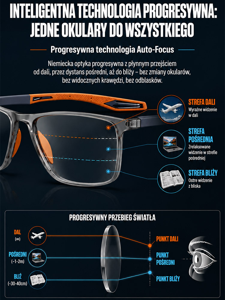 🆕niemiecka inteligentna optyka:jedne okulary do bliży i dali