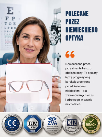 🆕niemiecka inteligentna optyka:jedne okulary do bliży i dali