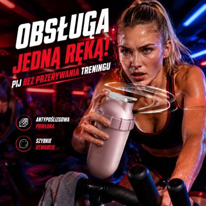 Beastmode shaker do białka z bananową skalą do ćwiczeń