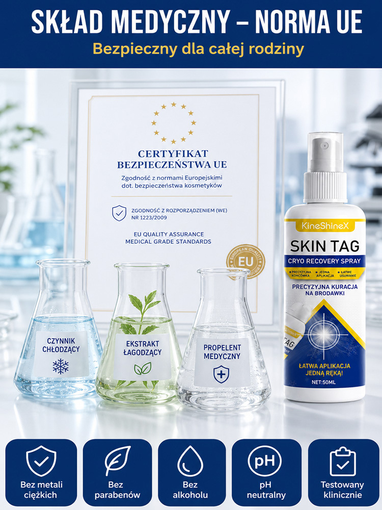Precyzyjny Spray Kriogeniczny do Pielęgnacji Skóry -55°C z Technologią Cryo-Shield – Błyskawiczne Wymrażanie Niedoskonałości w 3 Sekundy, Bez Bólu i Śladów