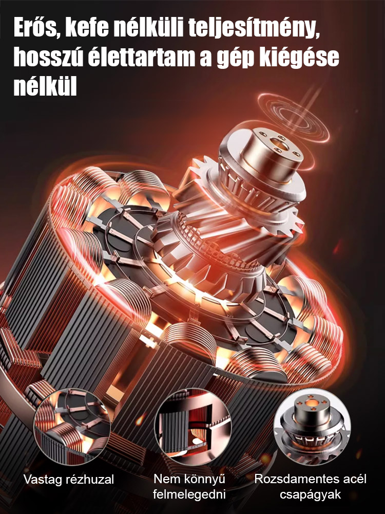 🌿Erős kefe nélküli motor – ⚡3 mp alatt gazt és ágakat vág. 🔇Időt és erőt spórolsz, halk. 💪Egy ember végzi el tíz munkáját. ✨Utolsó 2 Óra Fél Áron