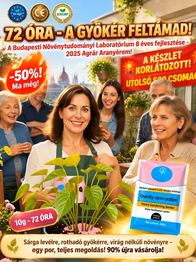 Villámgyors gyökereztető prémium formula – azonnal beindítja a növekedést és virágzásba hozza a növényeket!