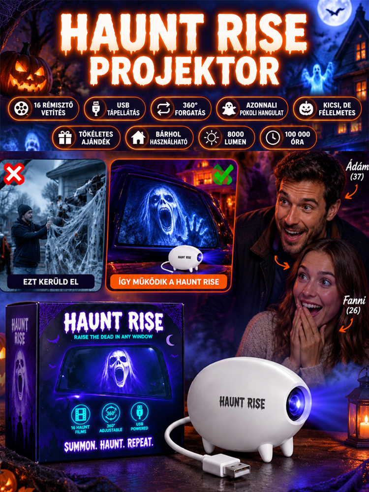 ✨ Németország legújabb Halloween-projektora – a szobát azonnal hátborzongató dimenzióvá változtatja.