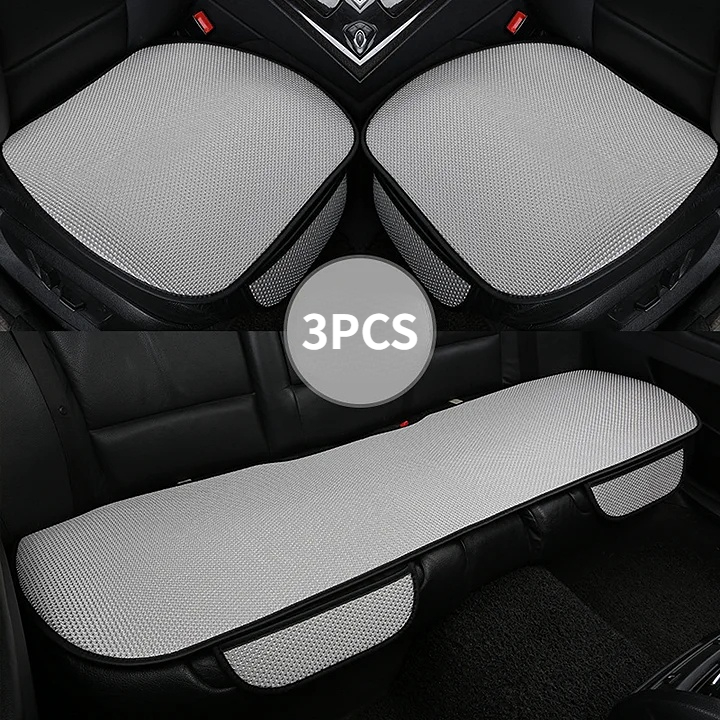 Summer car seat cushion ventilation breathable ice silk small three-piece set