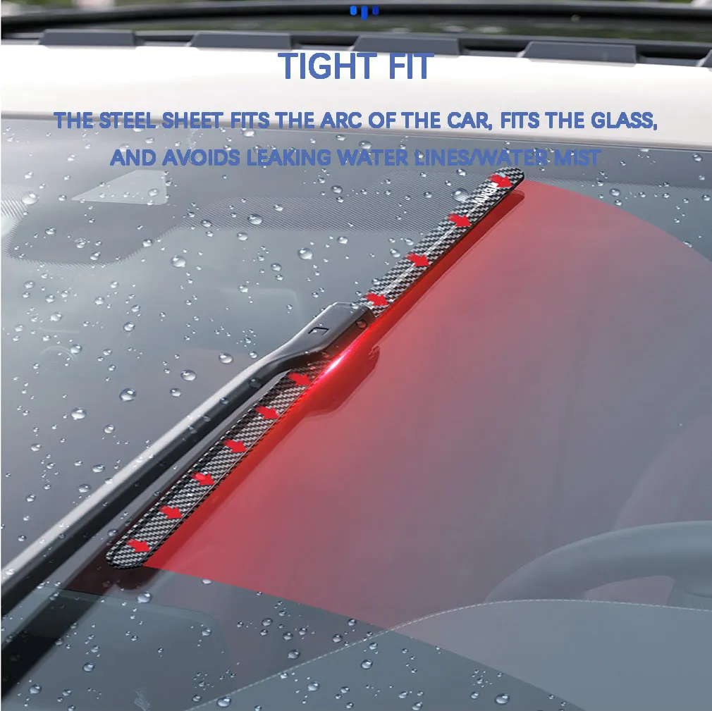 Carbon Fiber Boneless Silent Windshield Wipers - Make Your Driving Experience Stylish, Quiet And Clear!