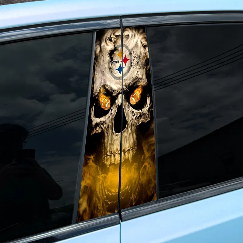 Car center pillar sticker（2PCS）-Steelers-XC126