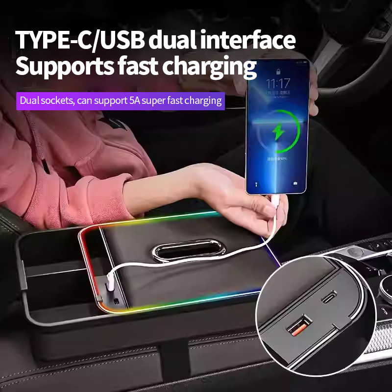 Car handrail box storage box