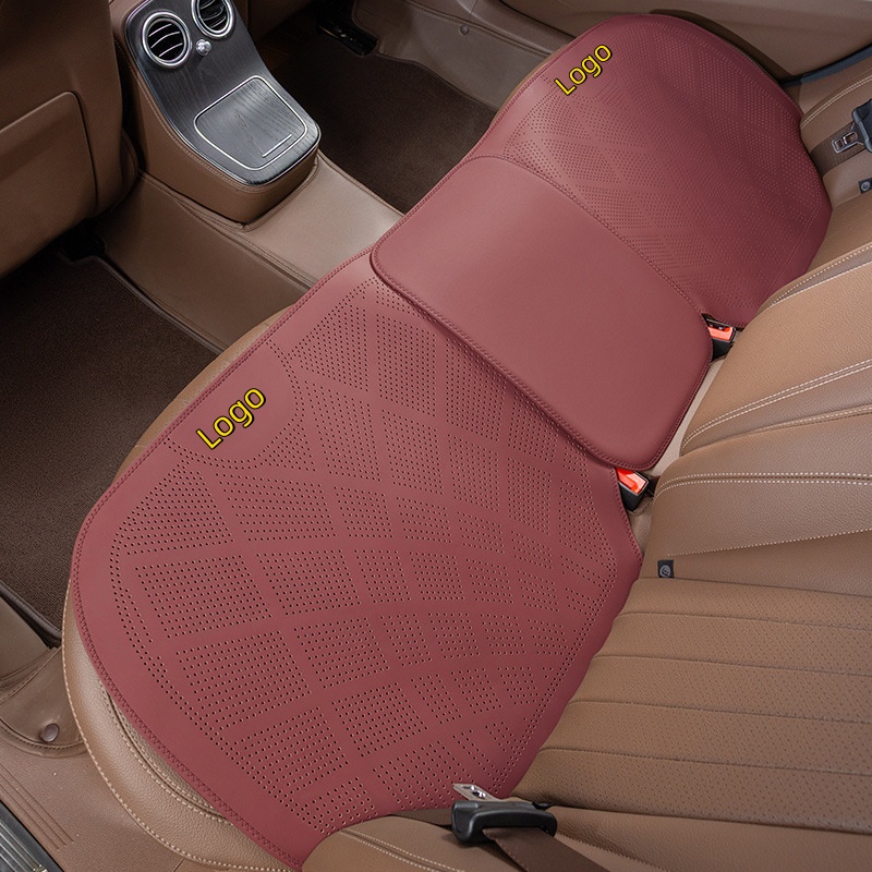Perforated Nappa Leather Car Seat Cushion Four Seasons Seat Cushion Cover Breathable Seat Cover