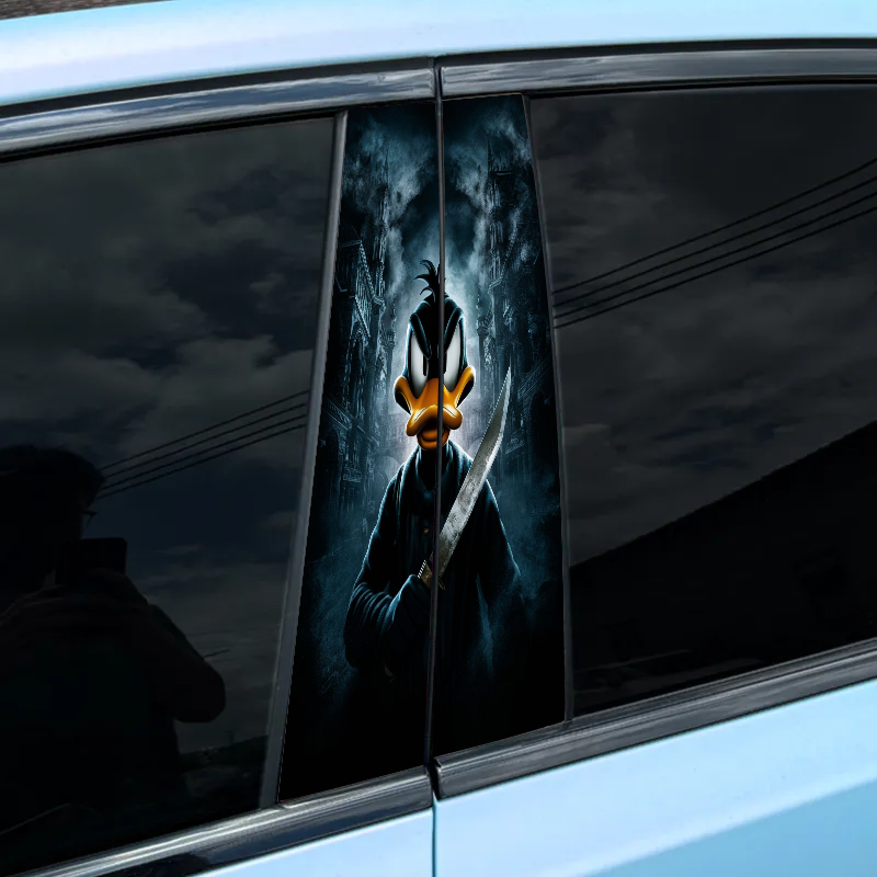Car center pillar sticker（2PCS）-Daffy Duck-XC122
