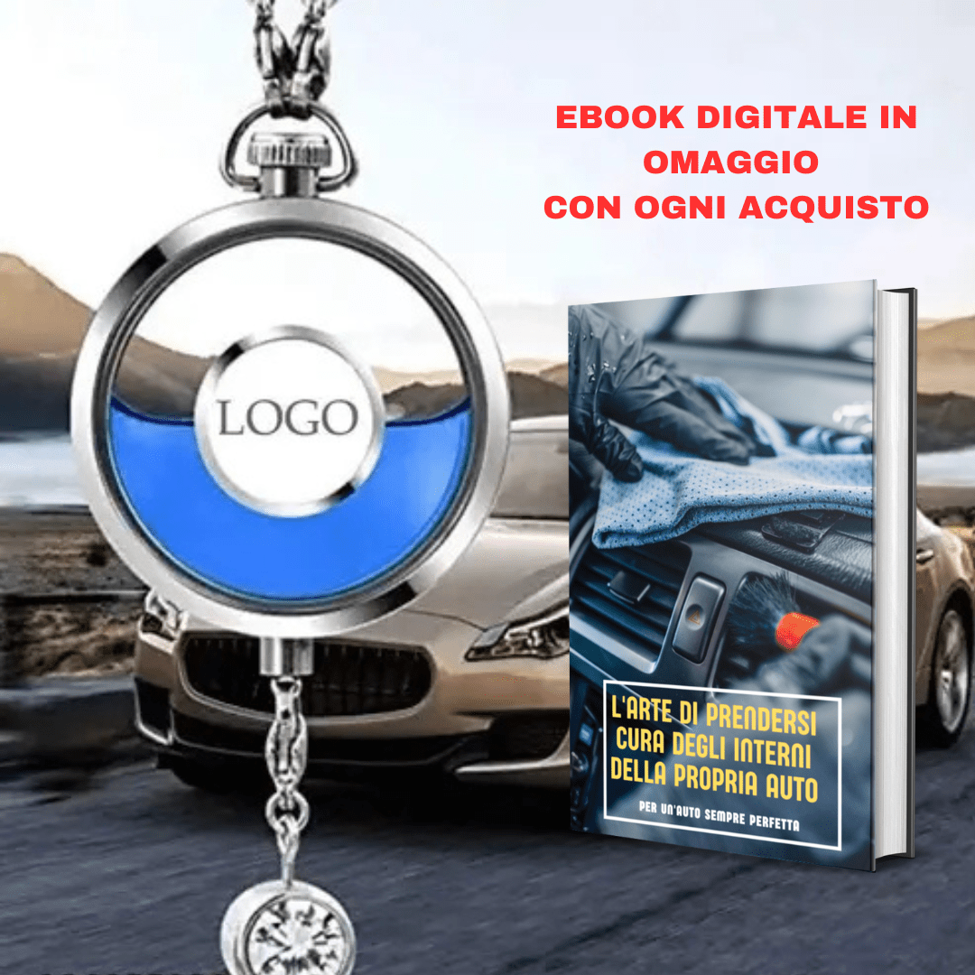 Car perfume bottle with logo