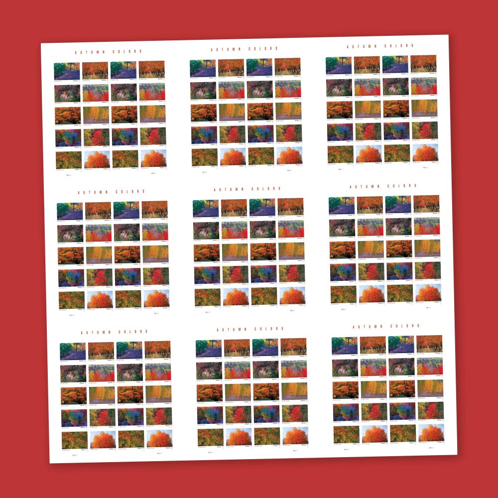 2024 Autumn Colors Forever Stamps