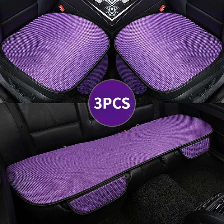 Summer car seat cushion ventilation breathable ice silk small three-piece set