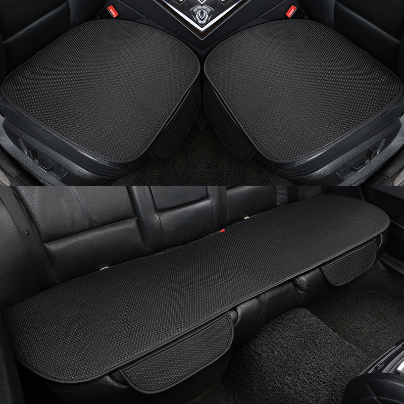 Summer car seat cushion ventilation breathable ice silk small three-piece set