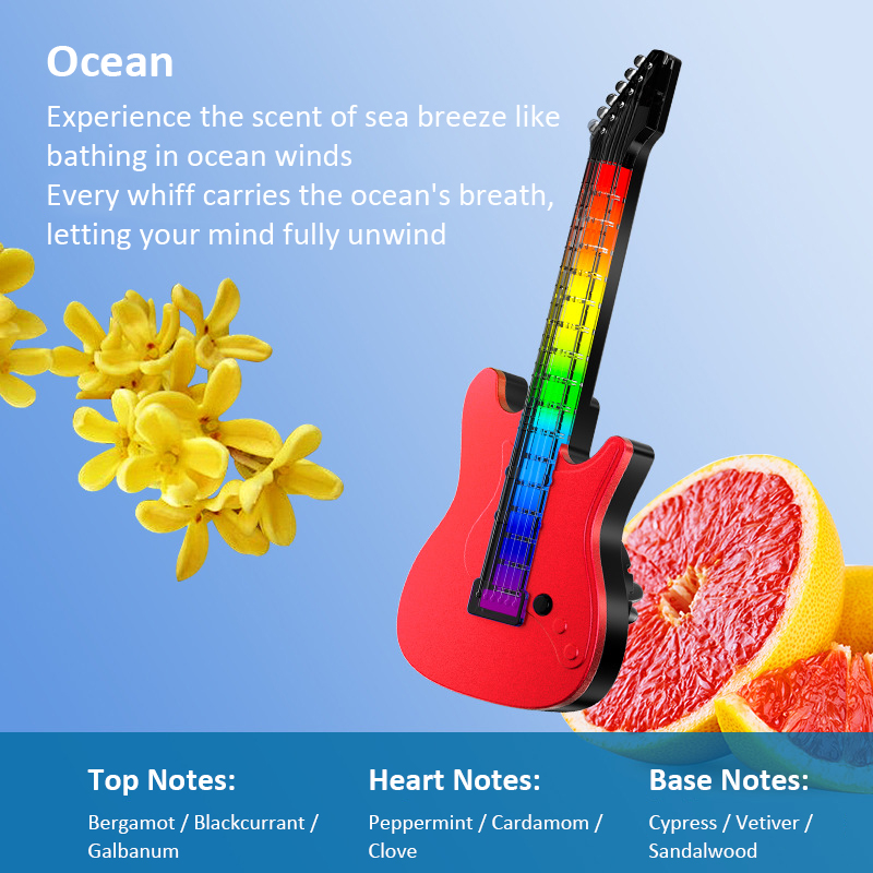 Car perfume RGB voice-controlled music rhythm light