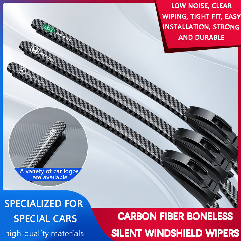 Carbon Fiber Boneless Silent Windshield Wipers