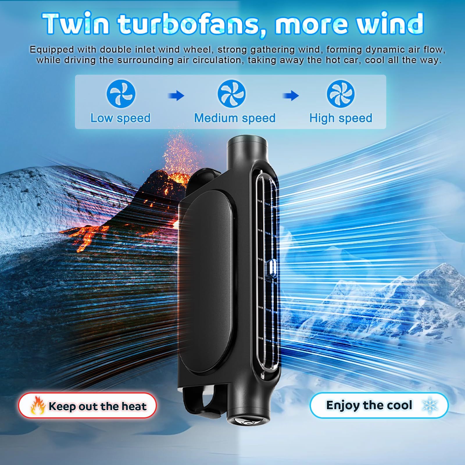 Car Seat Headrest Cooling Fan