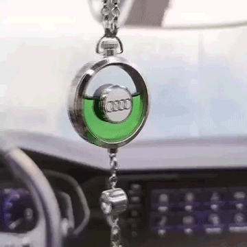 Car perfume bottle with logo