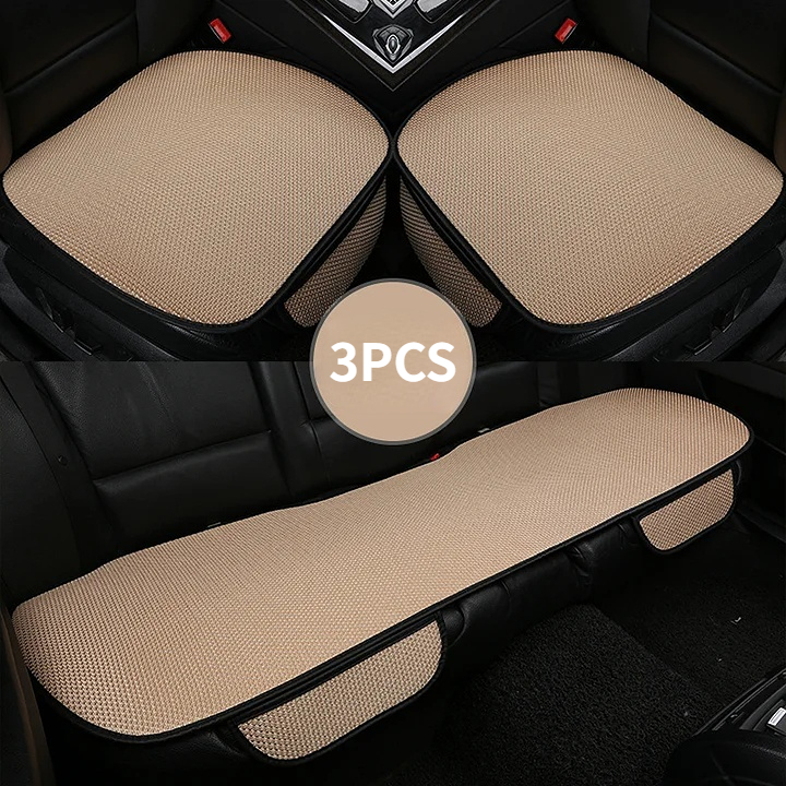 Summer car seat cushion ventilation breathable ice silk small three-piece set