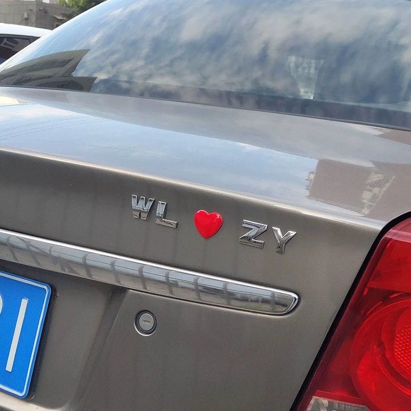 Metal car English letter car stickers personalized modification