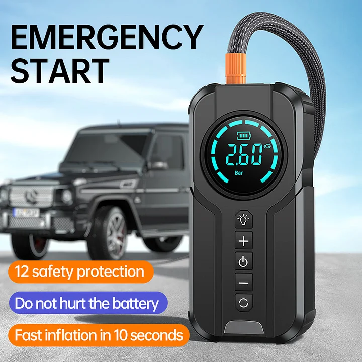 🔥Automobile quick start multi-function auto power supply and air pump