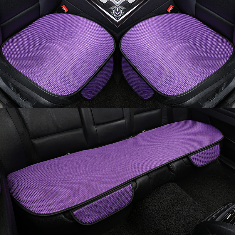 Summer car seat cushion ventilation breathable ice silk small three-piece set
