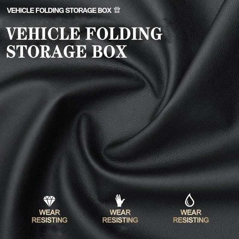 🔥Exclusive logo Car Trunk Leather Storage Box