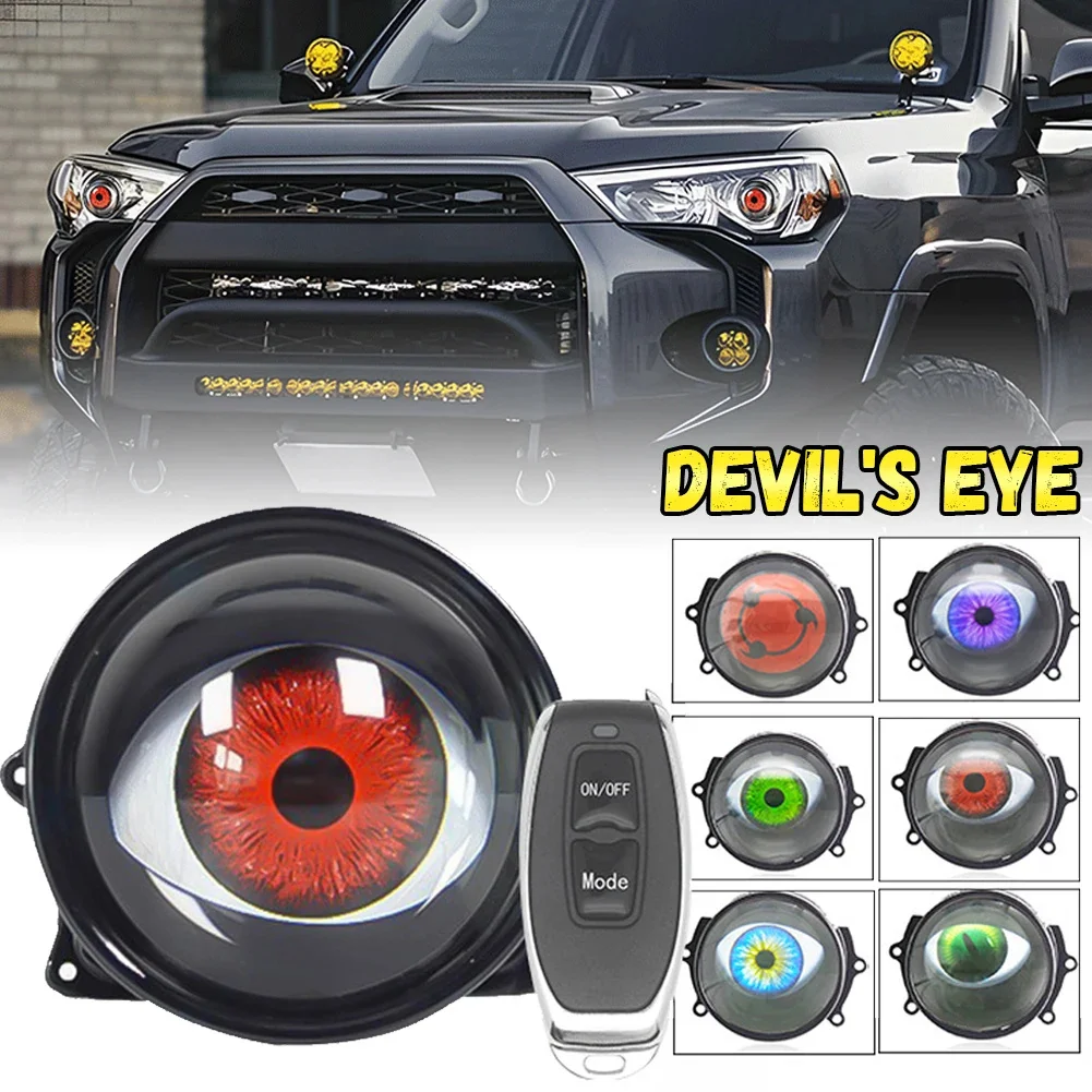 Car Devil Eyes Lens Lights