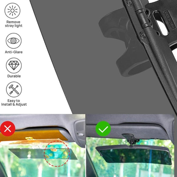 🚗LAST DAY 49% OFF🔥Universal Car Sun Visor With Polarized Glare Protection