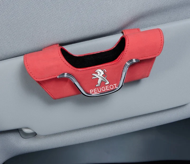 Car Multi-Functional High-Grade Leather Glasses Holder
