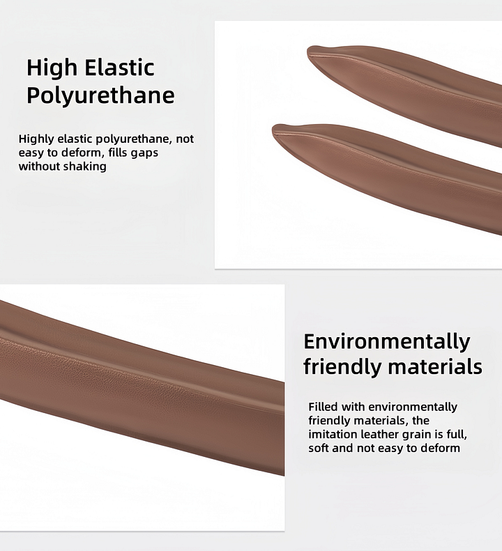 Car seat gap filling strips