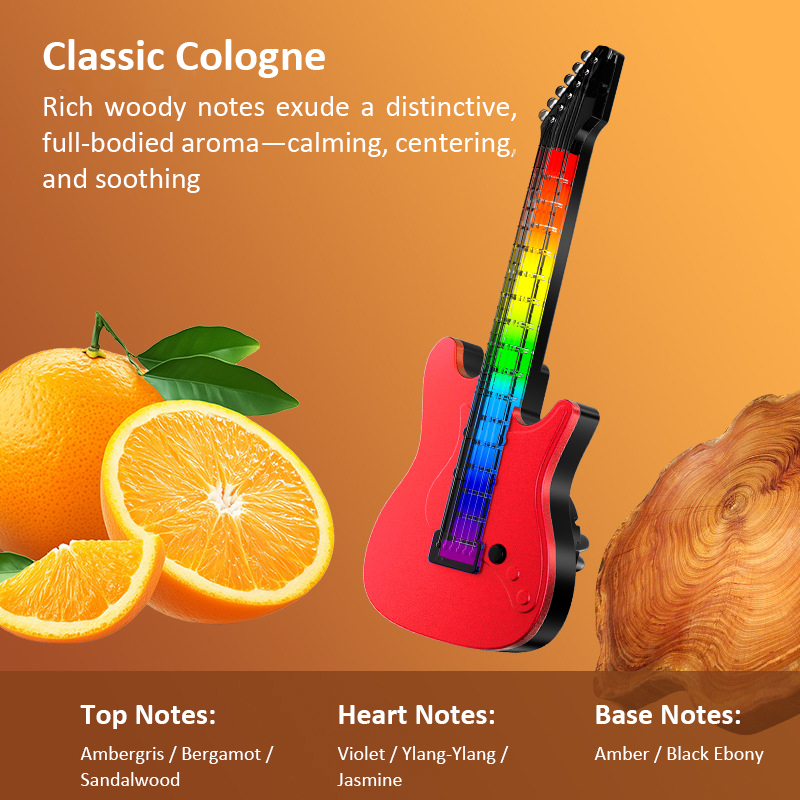 Car perfume RGB voice-controlled music rhythm light