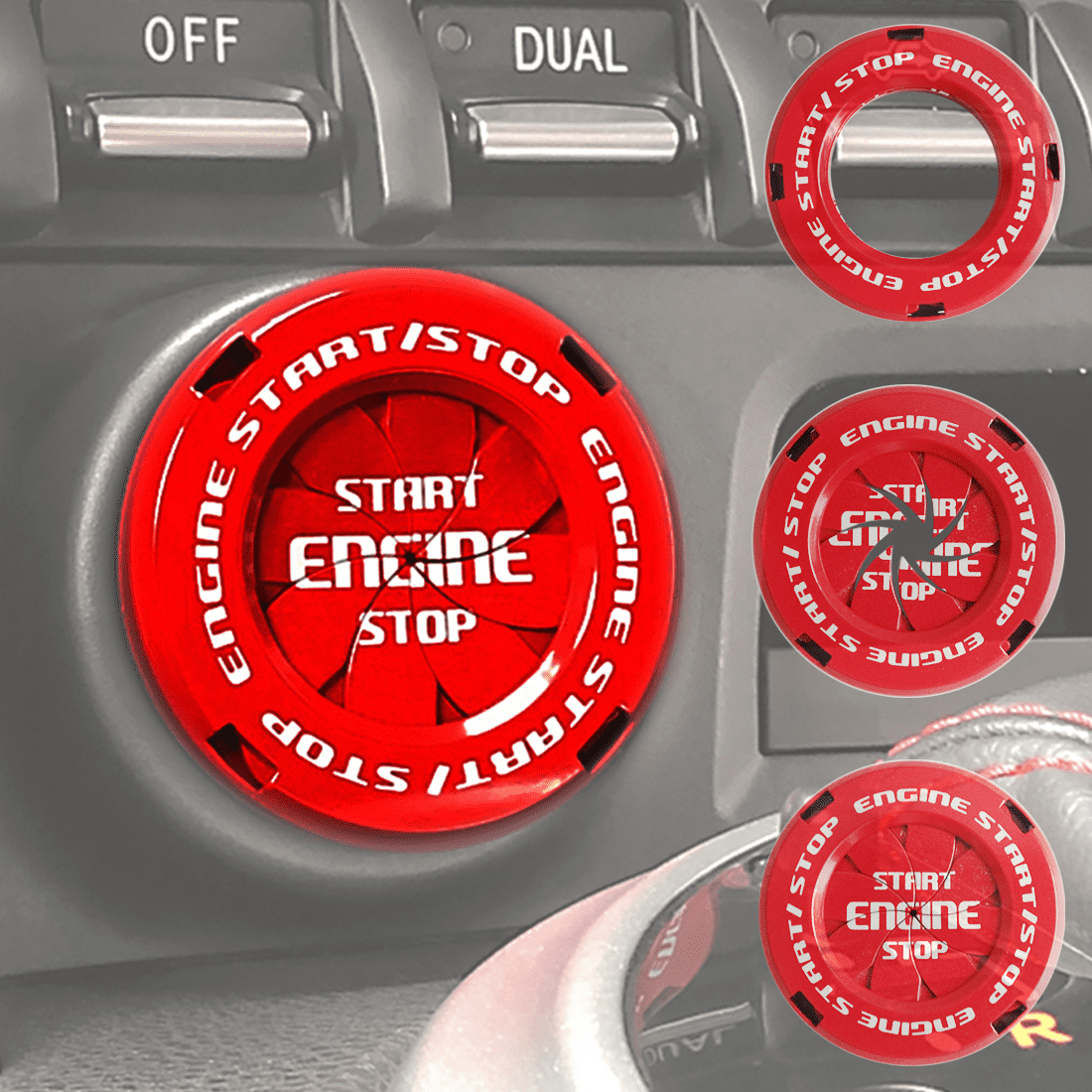 Car Push Start Button Cover