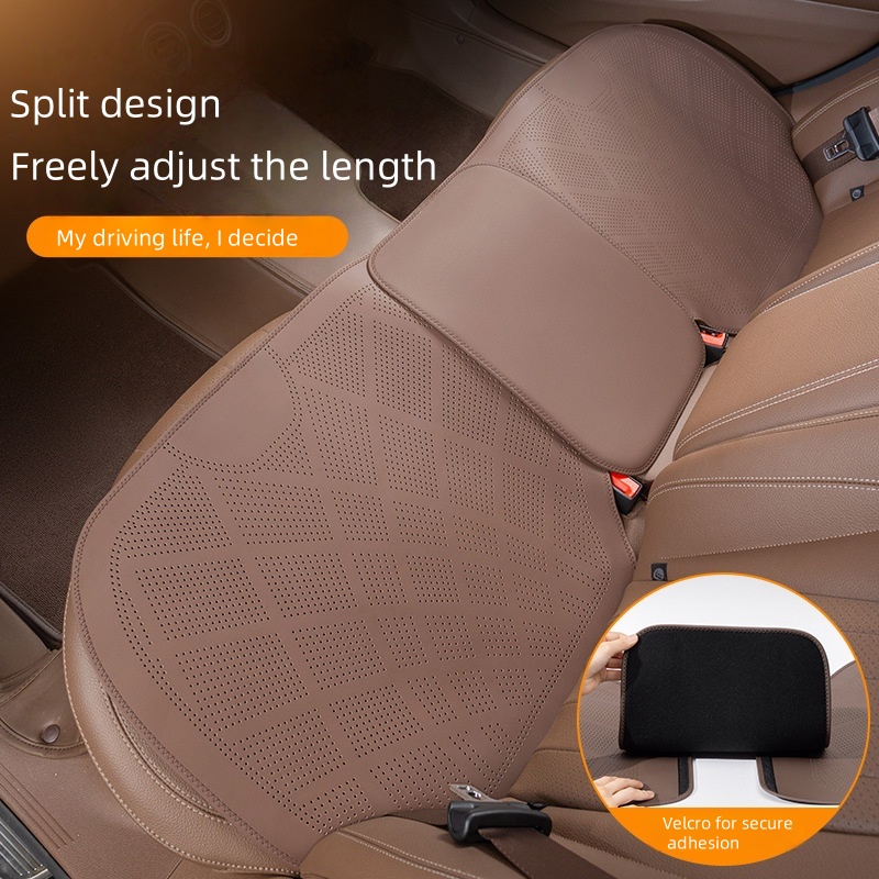 Perforated Nappa Leather Car Seat Cushion Four Seasons Seat Cushion Cover Breathable Seat Cover