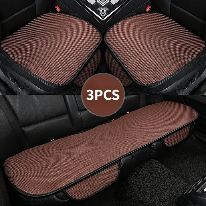 Summer car seat cushion ventilation breathable ice silk small three-piece set