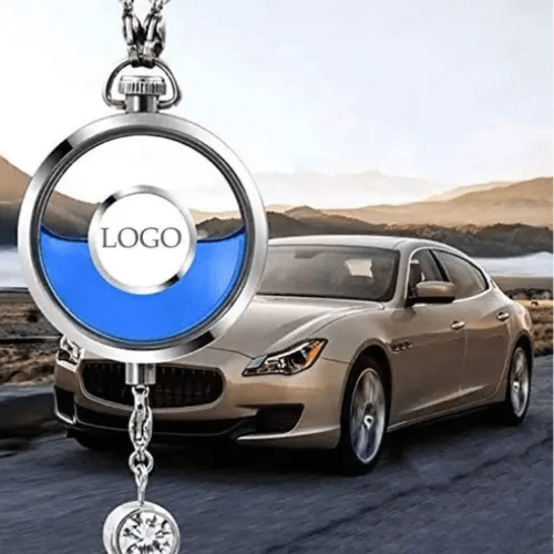Car perfume bottle with logo