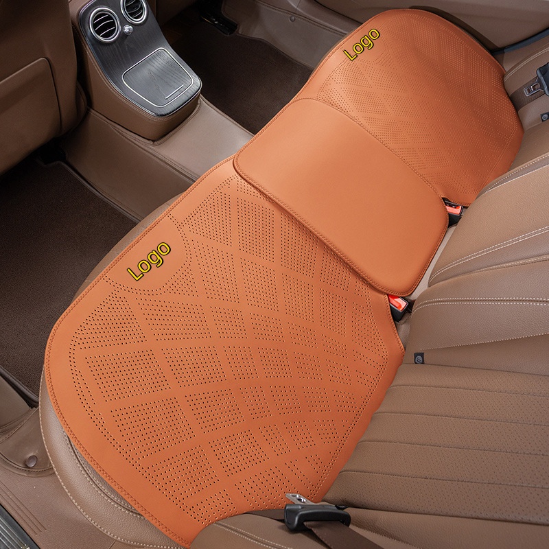 Perforated Nappa Leather Car Seat Cushion Four Seasons Seat Cushion Cover Breathable Seat Cover