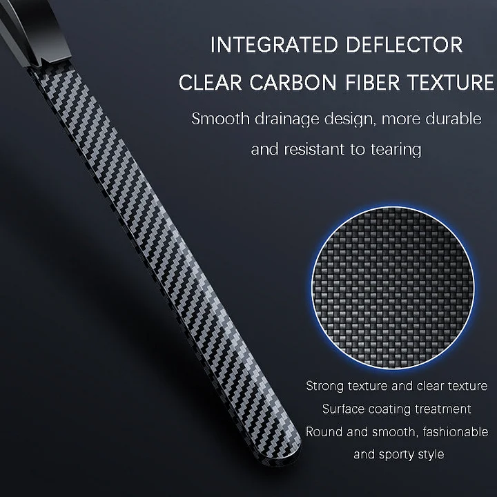 🌈 Carbon Fiber Boneless Silent Windshield Wipers - Make Your Driving Experience Stylish, Quiet And Clear!