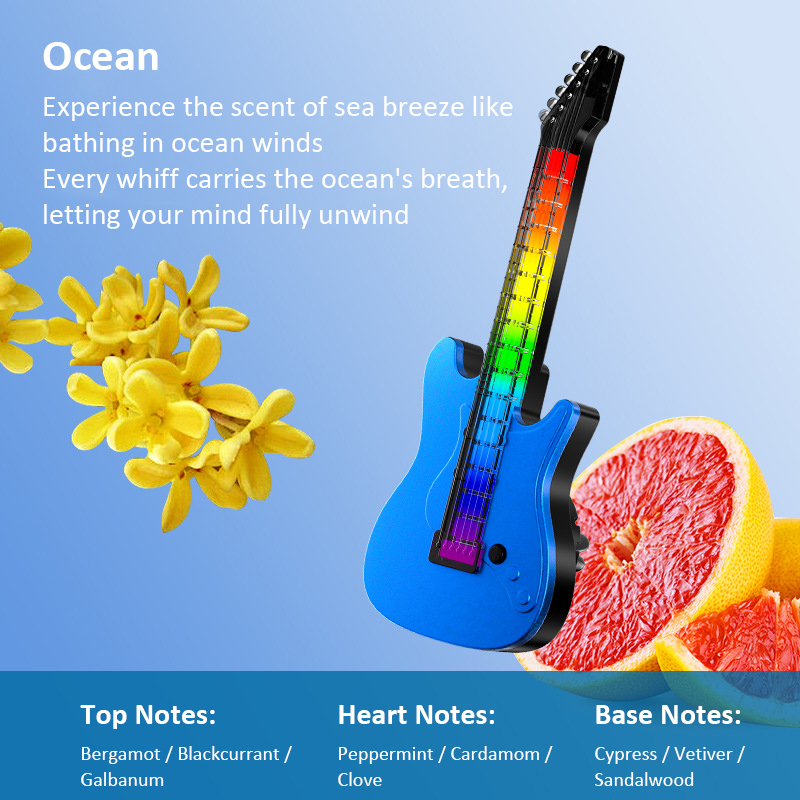 Car perfume RGB voice-controlled music rhythm light
