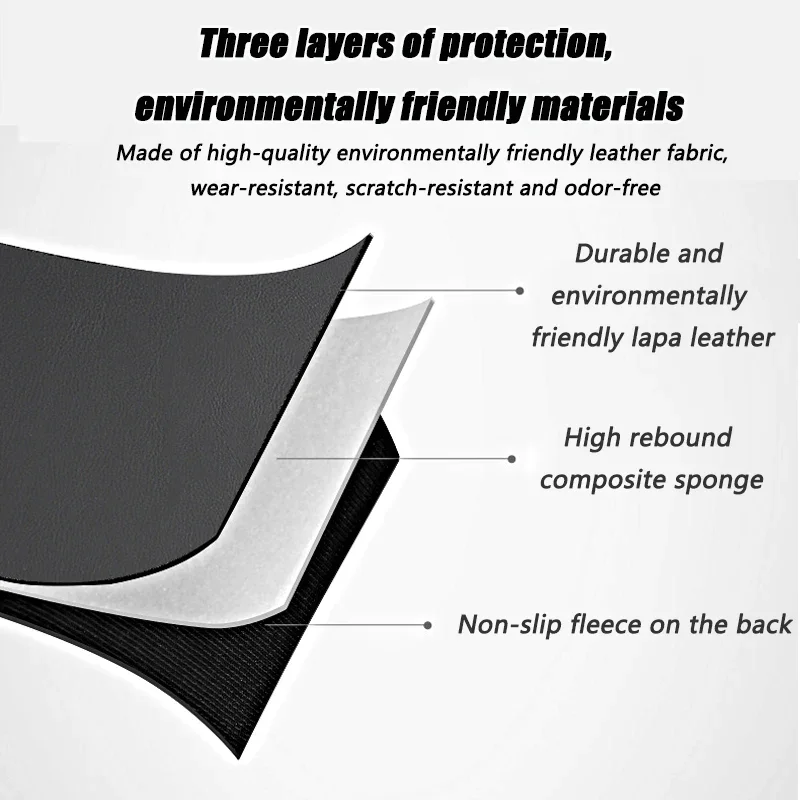 🔥Hot sale🔥Car half bag leather storage anti-dirty anti-kick pad(2PC)