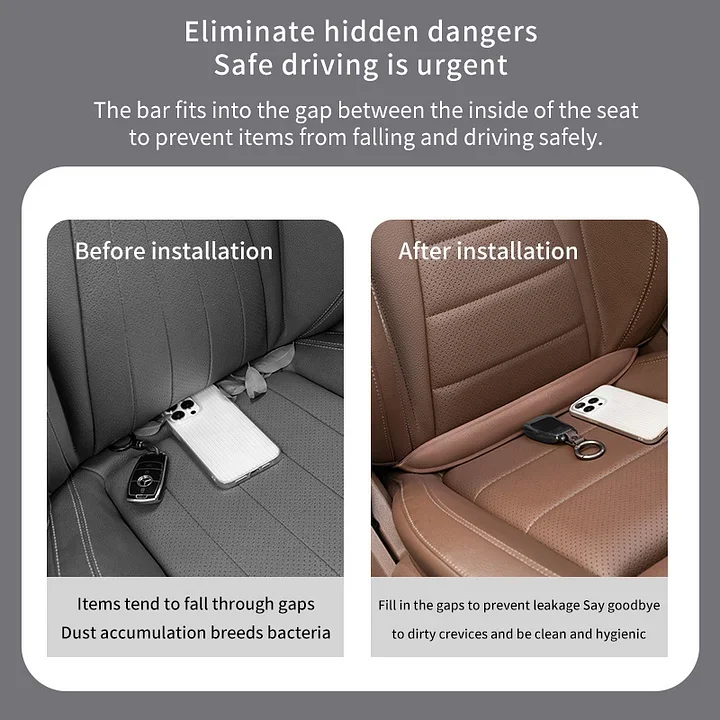 Car seat gap filling strips