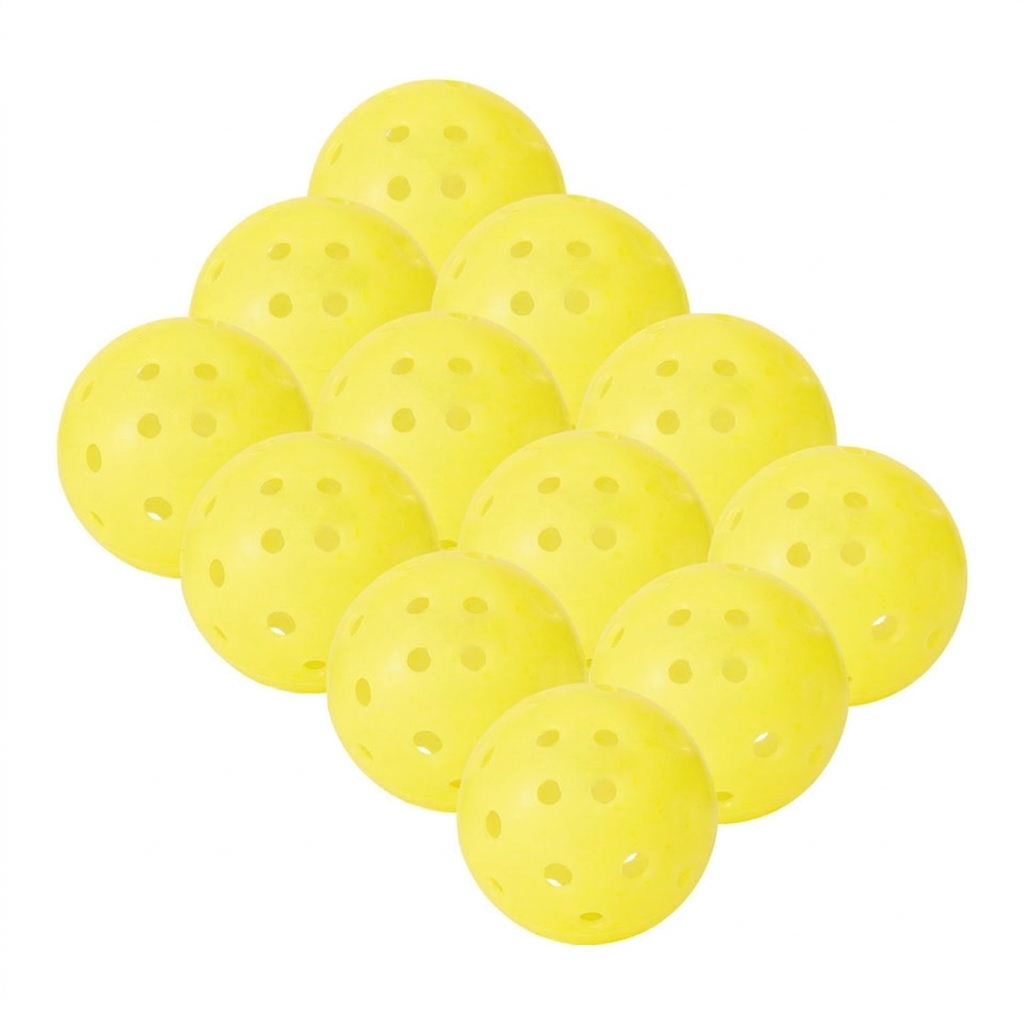 Indoor & Outdoor Pickleball Balls – Tournament Quality Tpe Balls For Training & Competition - Yellow - 12-pack - image 5