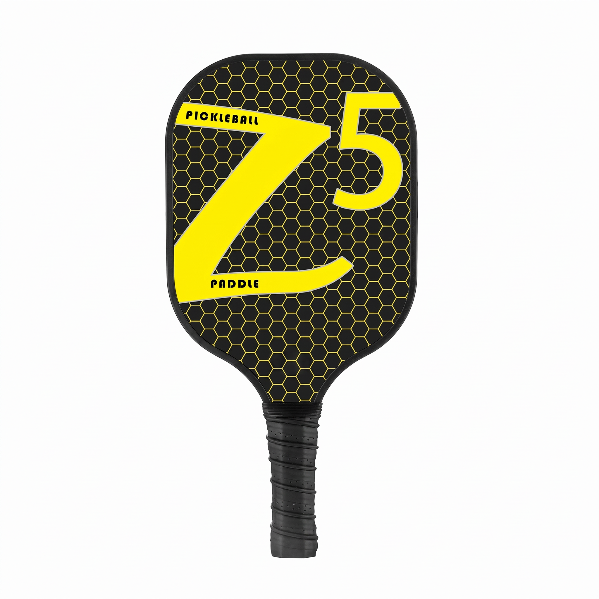 Professional Fiberglass Pickleball Paddle – Lightweight Honeycomb Core Design - Lemon Yellow Z -- [Single Shot] + 2 Balls - image 2