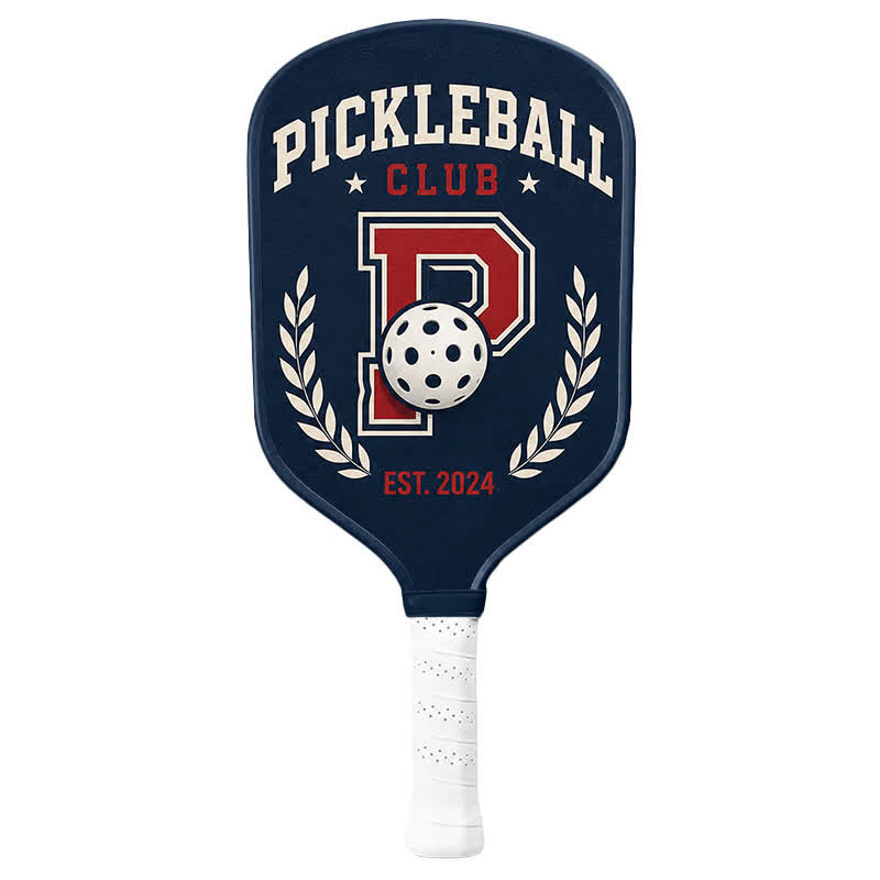 Dinkado Pickleball Club 16mm Pickleball Paddle – Classic Varsity Court Design - Traditional Round - Carbon Fiber Face - Single Paddle - image 10
