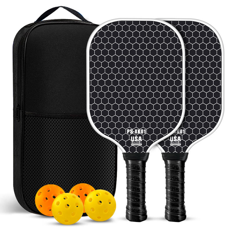 T700 Carbon Fiber Pickleball Paddle Set – Premium Fiberglass Paddle Options For All Players - Hive White Set - image 1