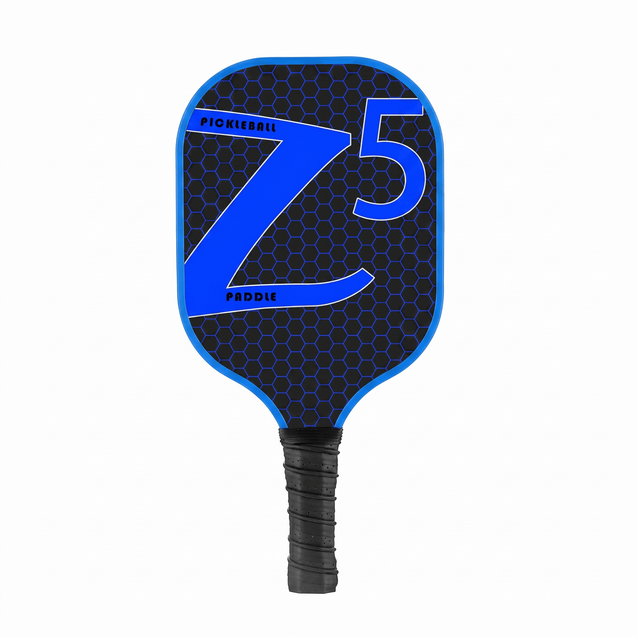 Professional Fiberglass Pickleball Paddle – Lightweight Honeycomb Core Design - Sapphire Blue Z -- [Single Shot] + 2 Balls - image 1